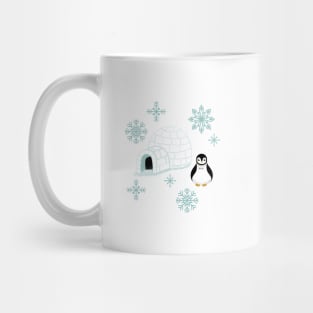 Penguins + Snowflakes Mug